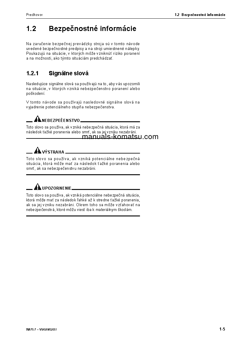 Protected: WA70-7(DEU) S/N H62051-UP Operation manual (Slovak)