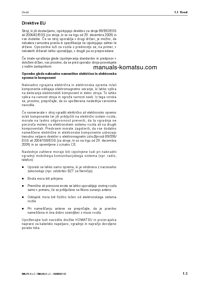 Protected: WA470-6(DEU)-LC S/N H50880-H51999 Operation manual (Slovene)