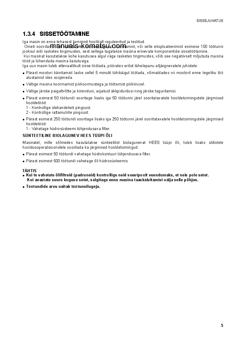 Protected: SK1020-5(ITA) S/N 37CF80018-UP Operation manual (Estonian)