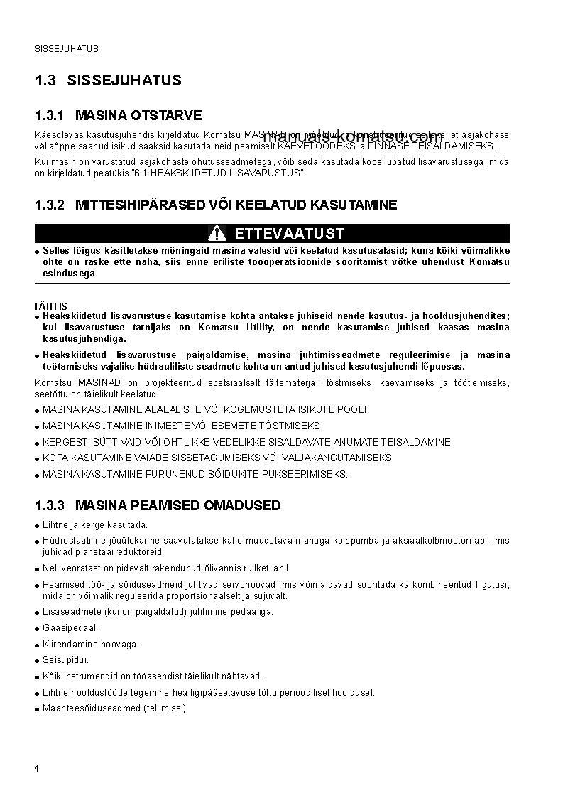 Protected: SK1020-5(ITA)-TURBO S/N 37CTF00432-37CTF00654 Operation manual (Estonian)