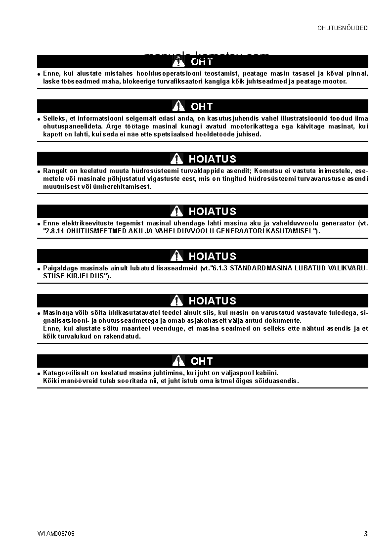 Protected: SK1026-5(ITA) S/N 37CTF50083-UP Operation manual (Estonian)