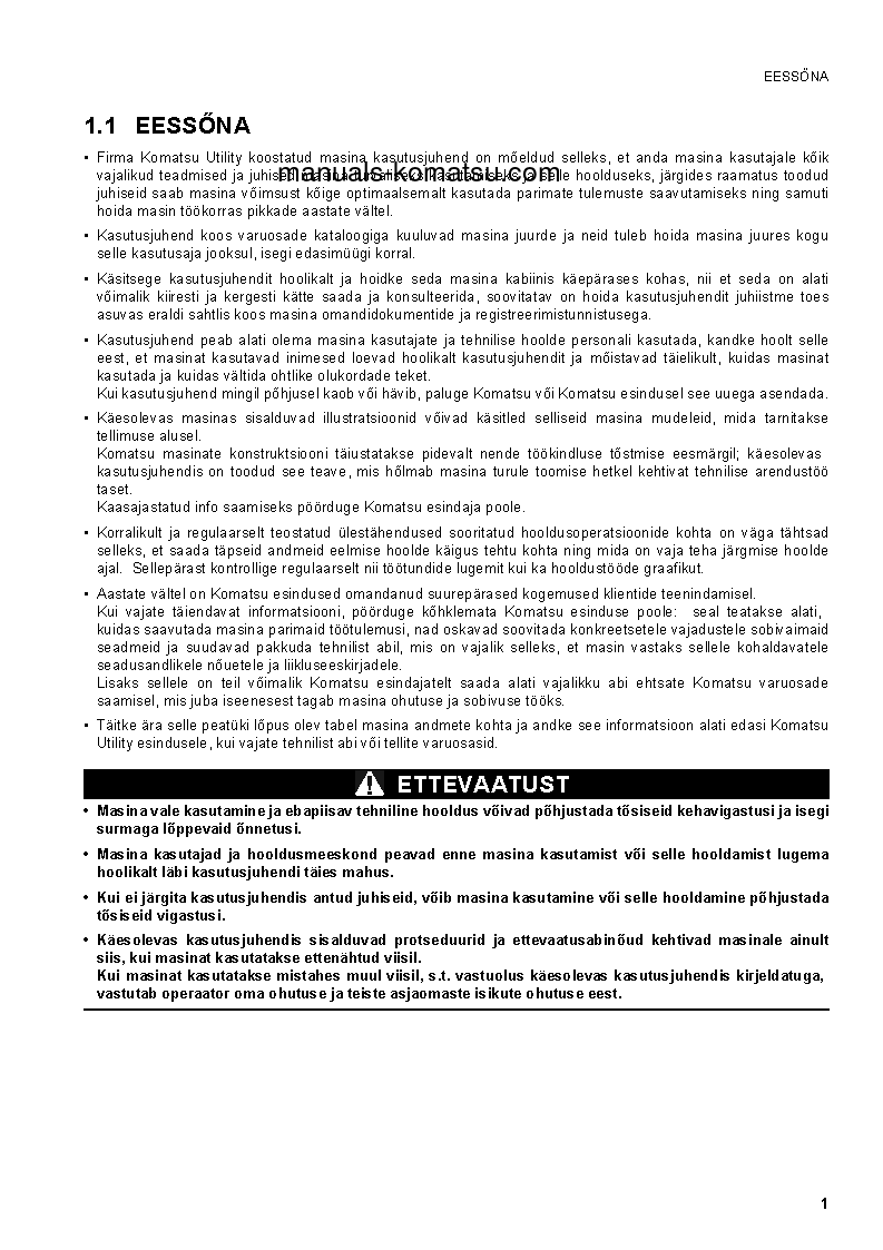 Protected: PC20MR-2(ITA) S/N 15001-UP Operation manual (Estonian)