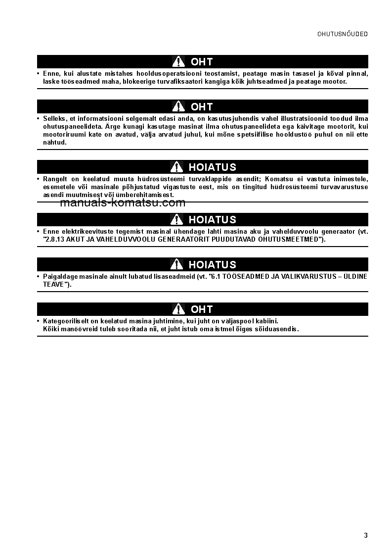 Protected: PC20MR-2(ITA) S/N 15001-UP Operation manual (Estonian)