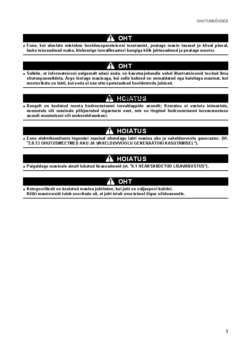 Protected: PC20MR-2(ITA) S/N F00003-UP Operation manual (Estonian)