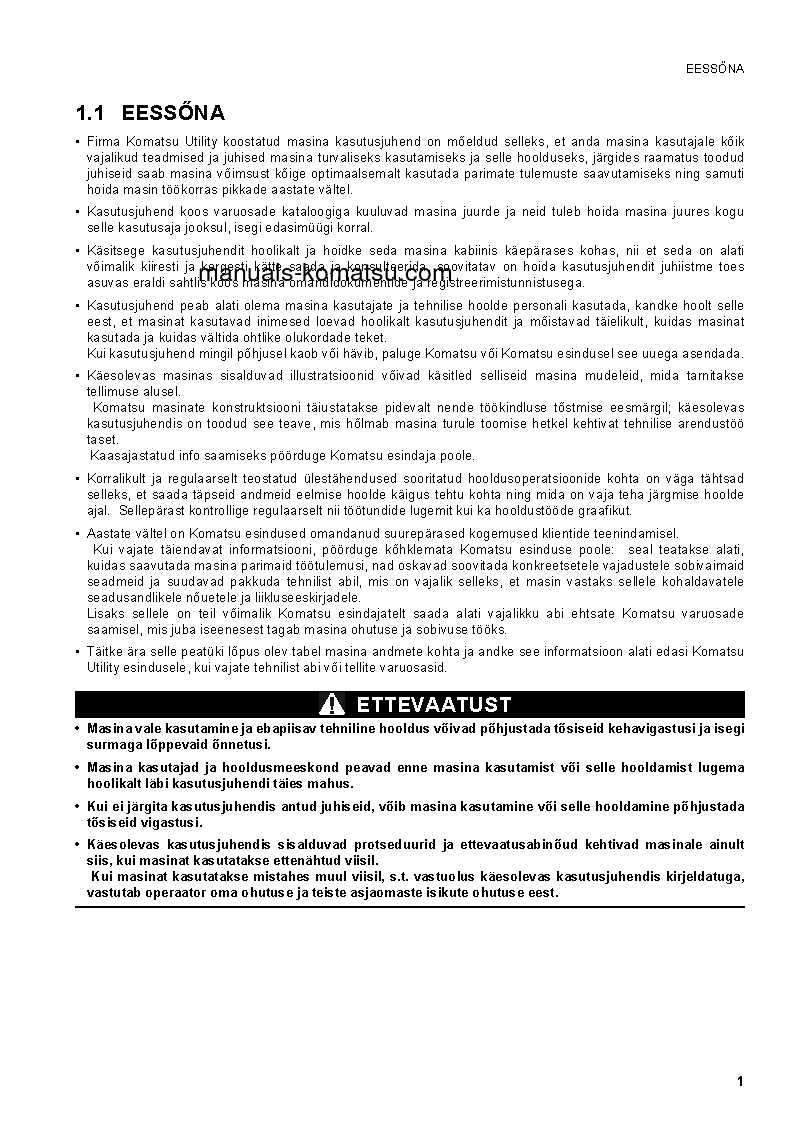 Protected: PC27MR-2(ITA)-WA Canopy Spec. S/N 15001-UP Operation manual (Estonian)