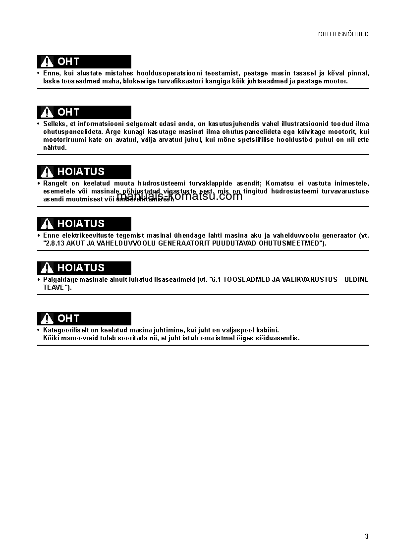 Protected: PC27MR-2(ITA)-WA Canopy Spec. S/N 15001-UP Operation manual (Estonian)
