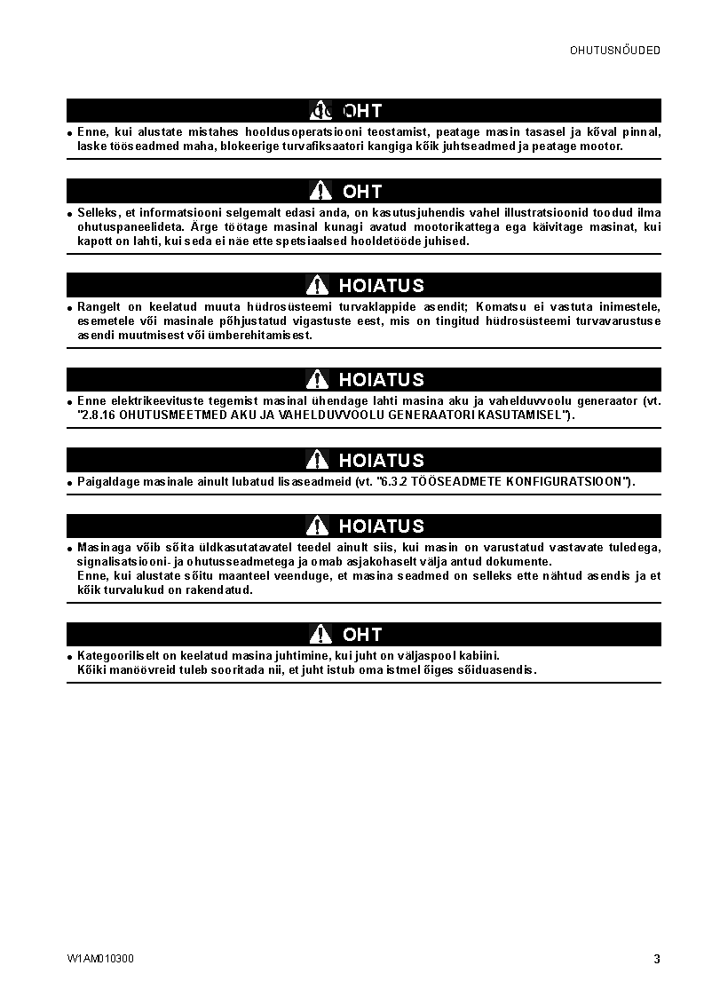 Protected: SK714-5(ITA)-/ S/N F04859-UP Operation manual (Estonian)