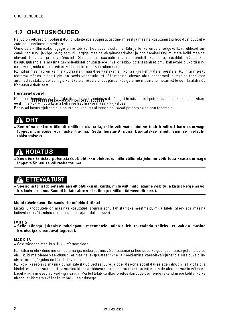 Protected: SK714-5(ITA)-/ S/N F05278-UP Operation manual (Estonian)