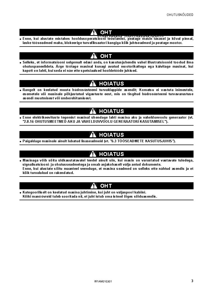 Protected: SK714-5(ITA)-/ S/N F05278-UP Operation manual (Estonian)