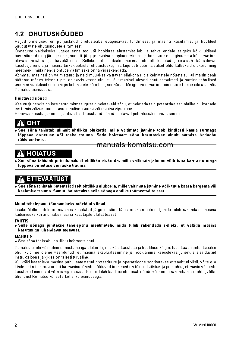 Protected: SK1020-5(ITA)-TURBO S/N F00678-UP Operation manual (Estonian)