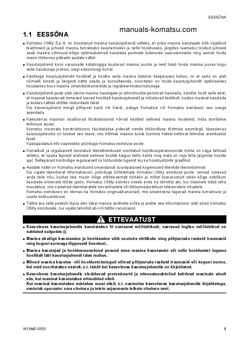 Protected: SK1026-5(ITA)-TURBO S/N F50103-UP Operation manual (Estonian)