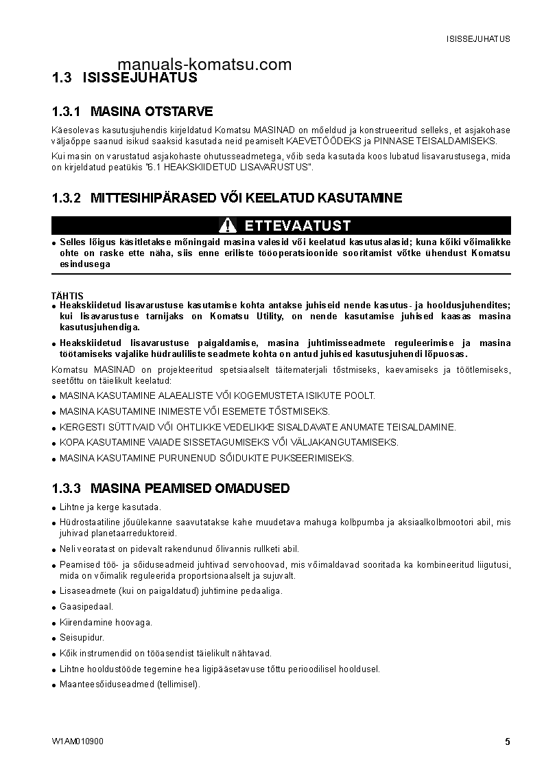 Protected: SK1026-5(ITA)-TURBO S/N F50103-UP Operation manual (Estonian)