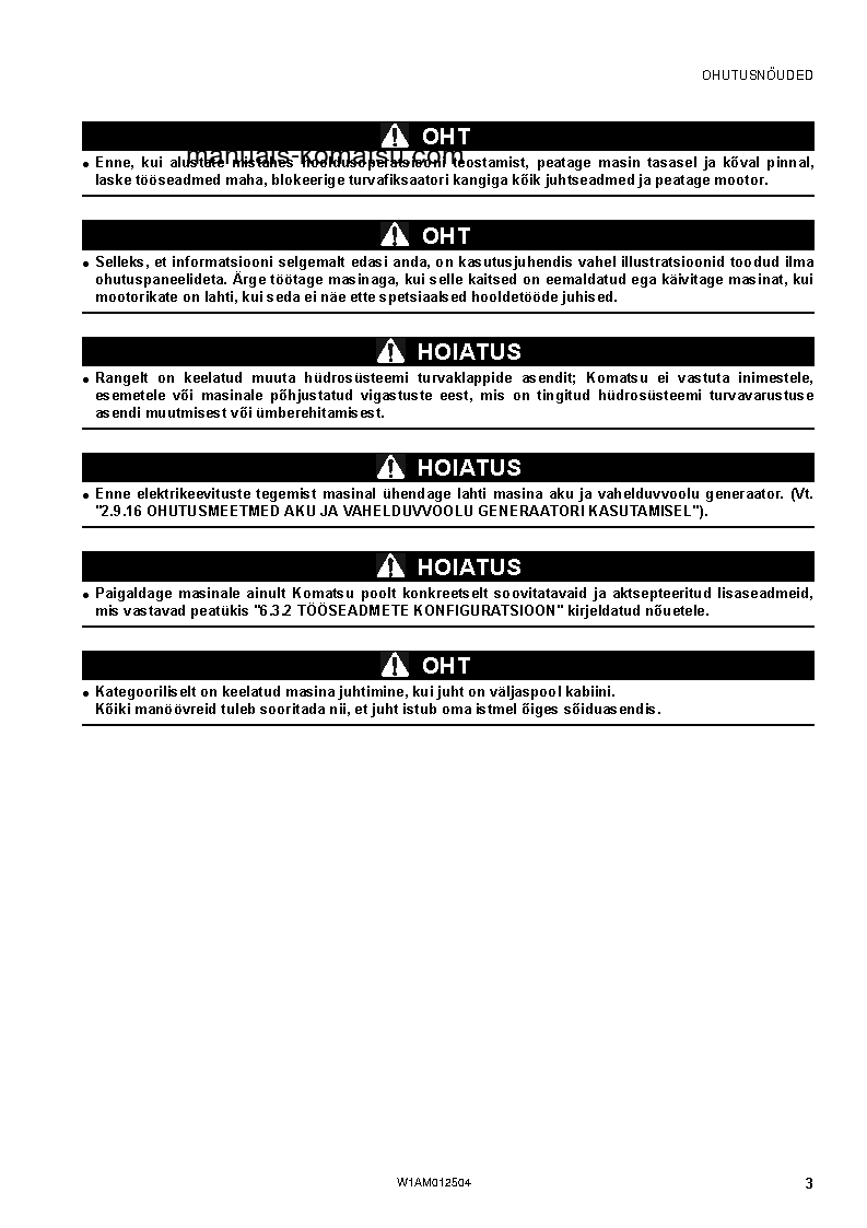 Protected: PC26MR-3(ITA) S/N F31129-UP Operation manual (Estonian)