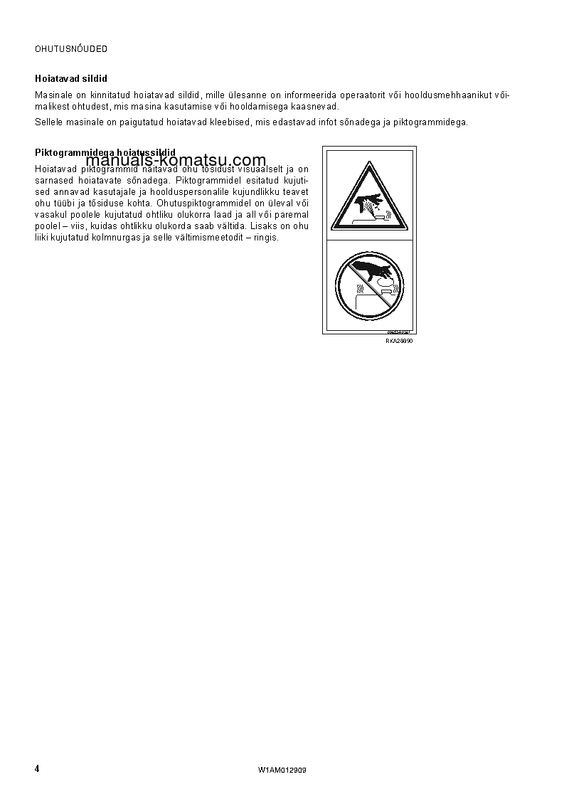 Protected: PC80MR-3(ITA) S/N F00952-UP Operation manual (Estonian)
