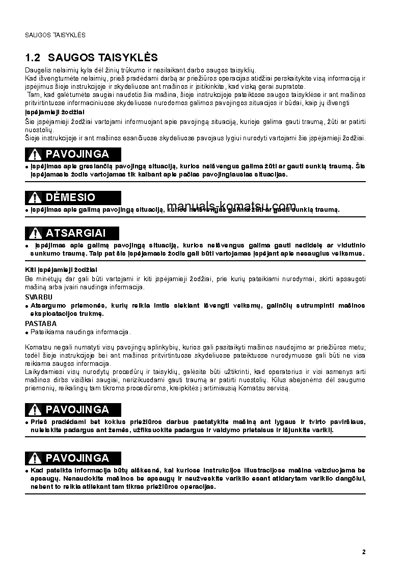 Protected: SK1020-5(ITA) S/N 37CF80018-UP Operation manual (Lithuanian)
