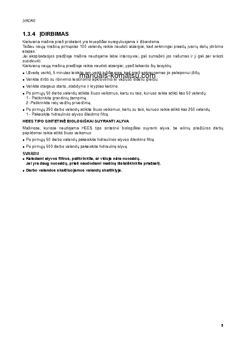 Protected: SK1020-5(ITA) S/N 37CF80018-UP Operation manual (Lithuanian)