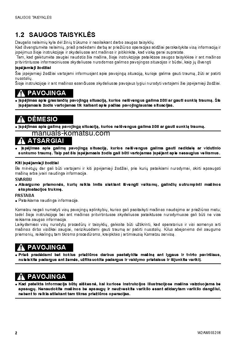 Protected: SK1020-5(ITA)-TURBO S/N 37CTF00655-UP Operation manual (Lithuanian)