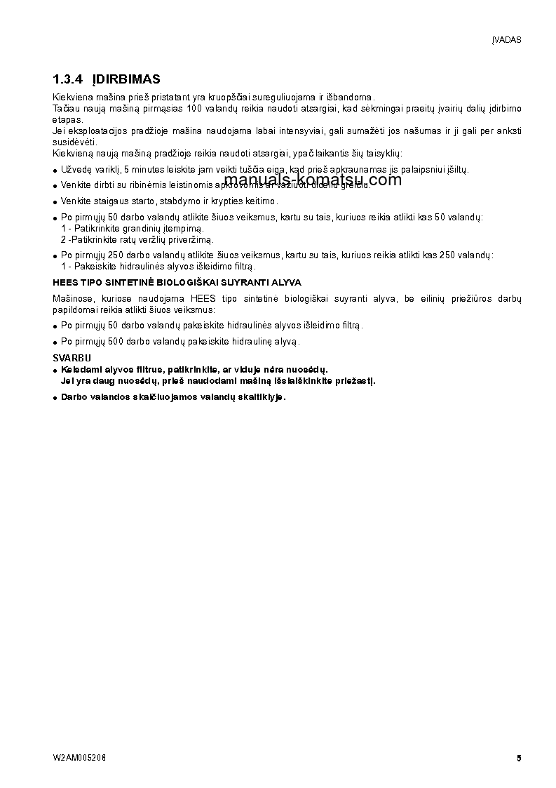 Protected: SK1020-5(ITA)-TURBO S/N 37CTF00655-UP Operation manual (Lithuanian)