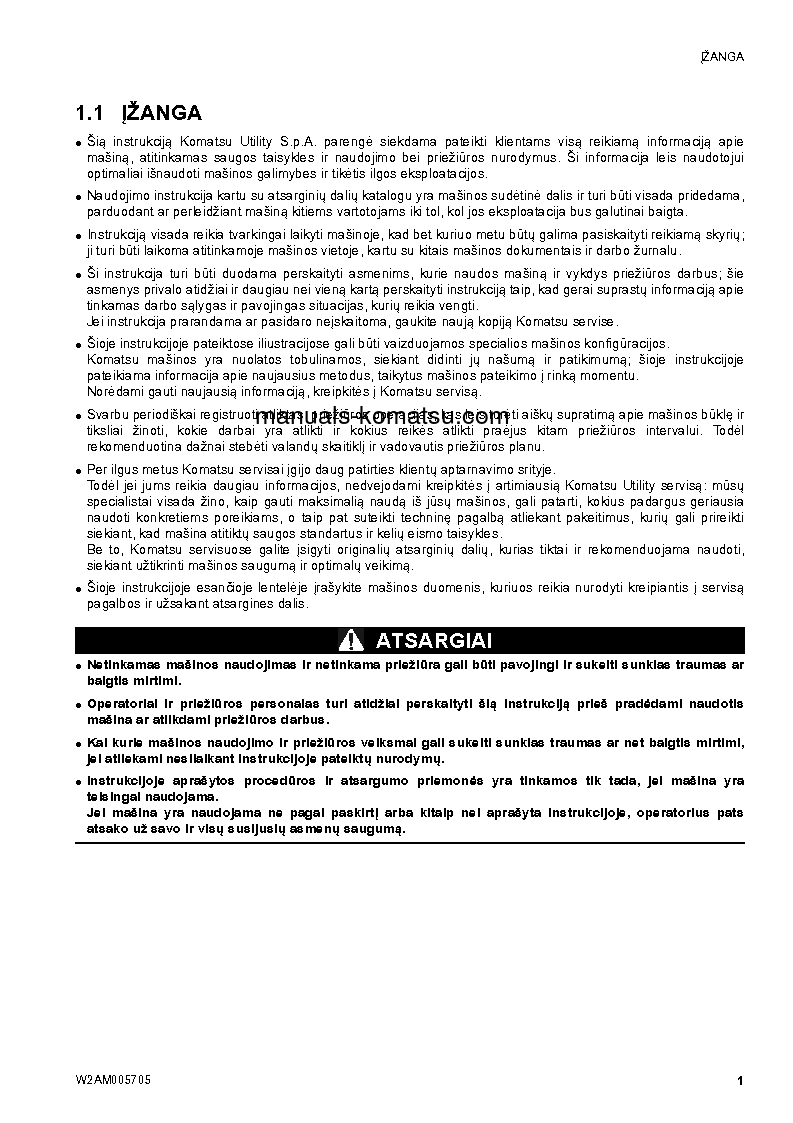 Protected: SK1026-5(ITA) S/N 37CTF50083-UP Operation manual (Lithuanian)