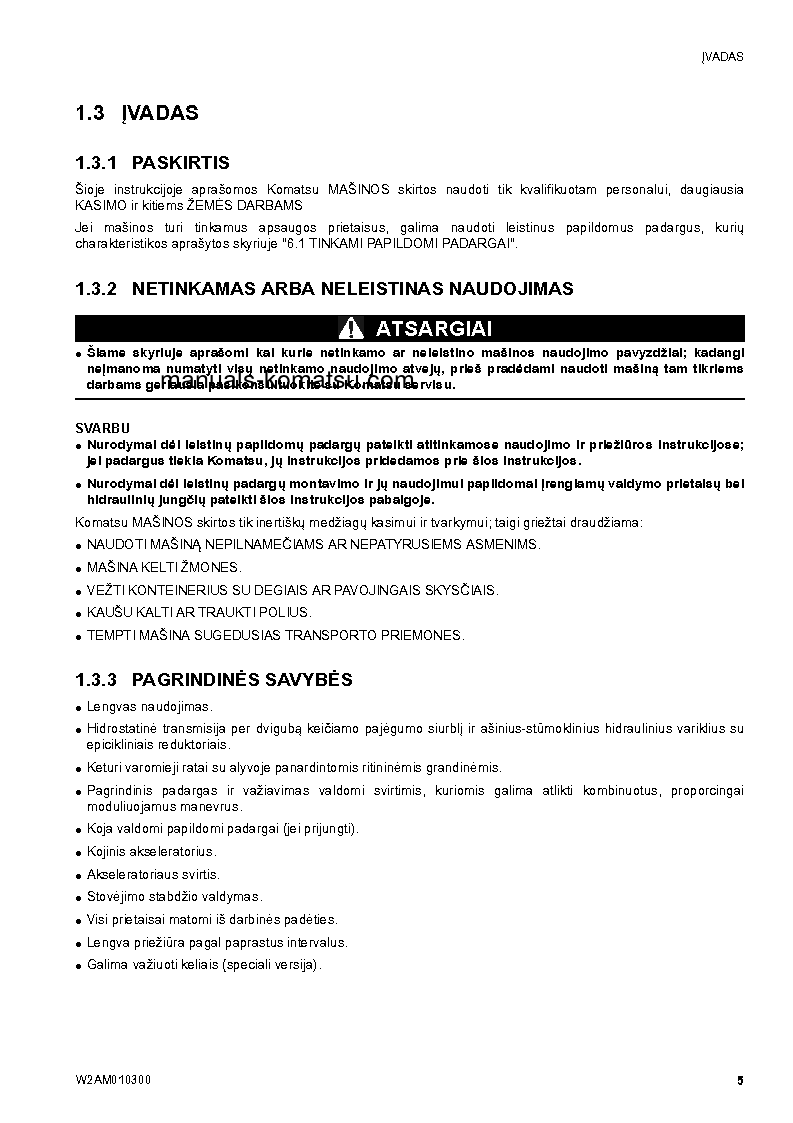 Protected: SK714-5(ITA)-/ S/N F04859-UP Operation manual (Lithuanian)