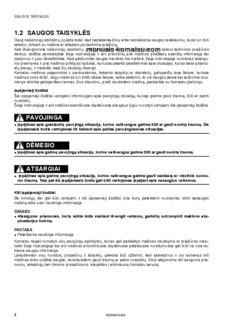 Protected: SK714-5(ITA)-/ S/N F05326-UP Operation manual (Lithuanian)