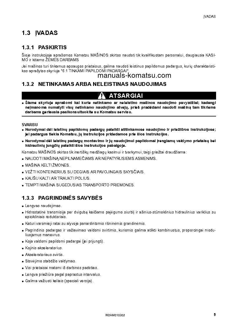 Protected: SK714-5(ITA)-/ S/N F05326-UP Operation manual (Lithuanian)