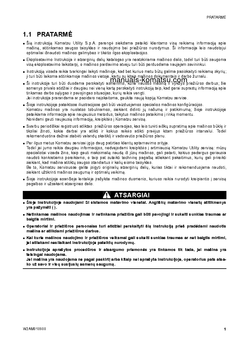 Protected: SK1026-5(ITA)-TURBO S/N F50103-UP Operation manual (Lithuanian)