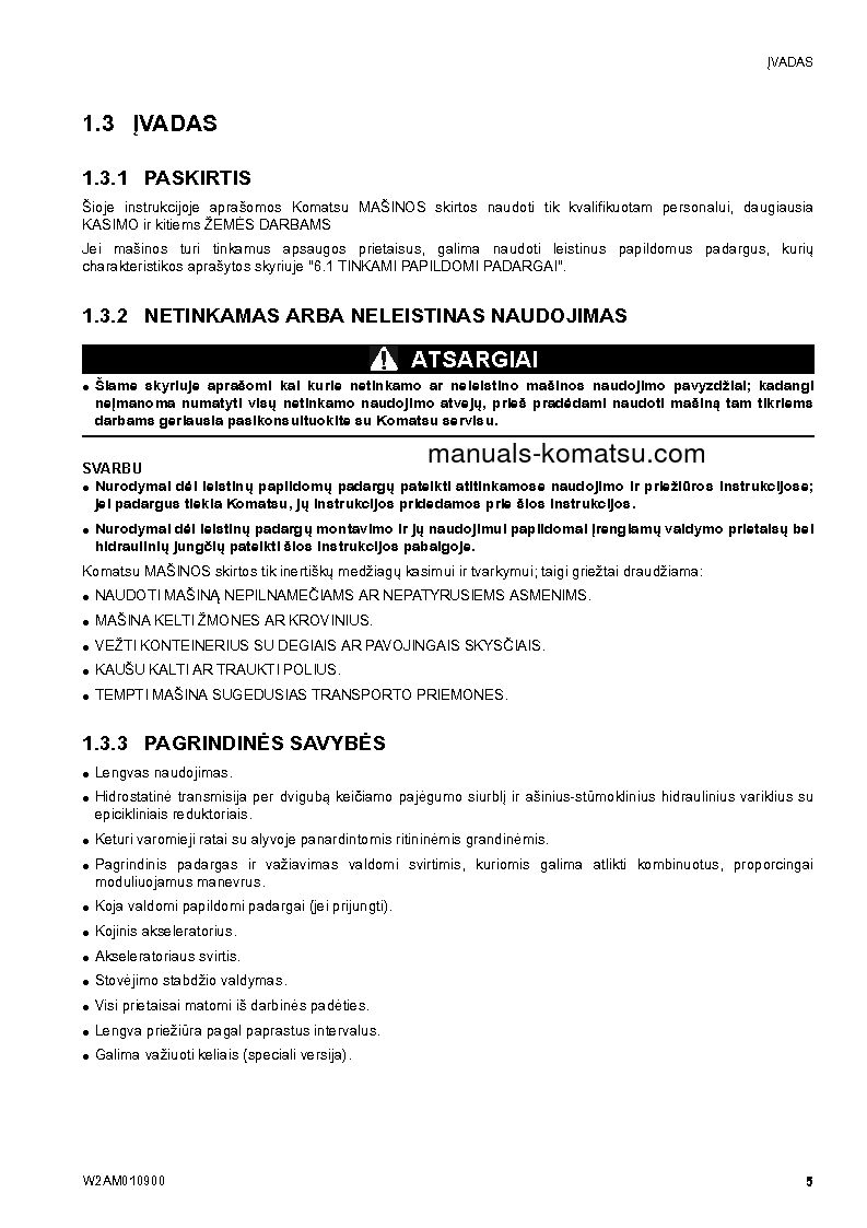 Protected: SK1026-5(ITA)-TURBO S/N F50103-UP Operation manual (Lithuanian)