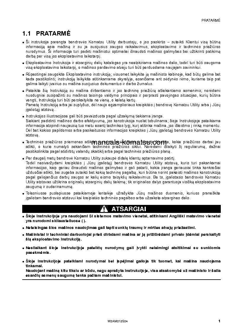 Protected: PC26MR-3(ITA) S/N F31129-UP Operation manual (Lithuanian)