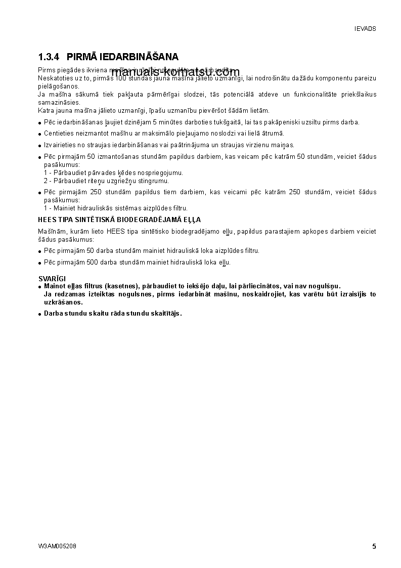 Protected: SK1020-5(ITA)-TURBO S/N 37CTF00655-UP Operation manual (Latvian)