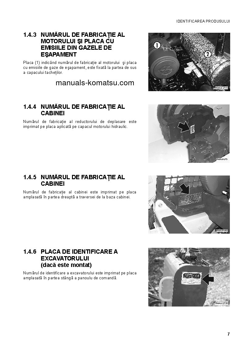 Protected: SK1020-5(ITA) S/N 37CF80018-UP Operation manual (Romanian)