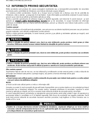 SK1020-5(ITA)-TURBO S/N 37CTF00432-37CTF00654 Operation manual (Romanian)