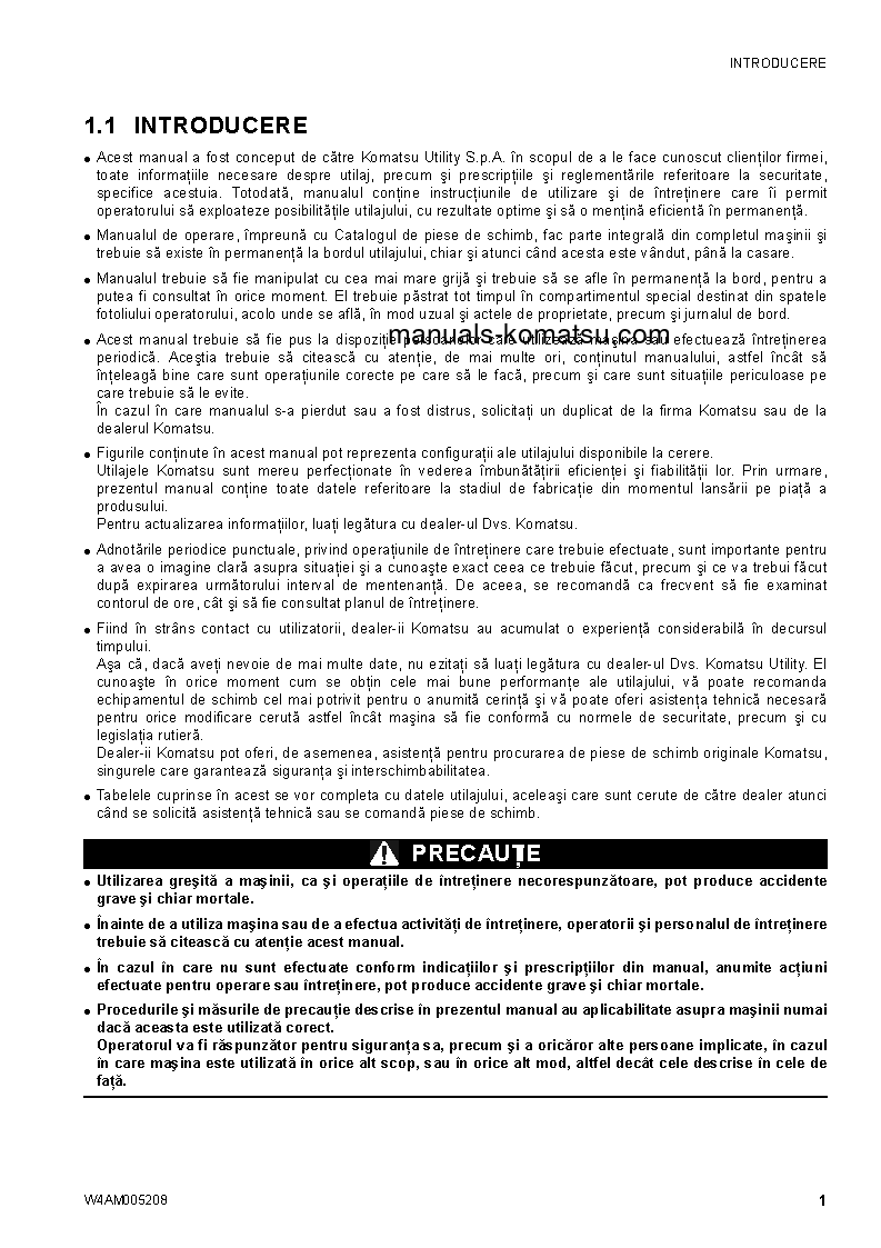 Protected: SK1020-5(ITA)-TURBO S/N 37CTF00655-UP Operation manual (Romanian)