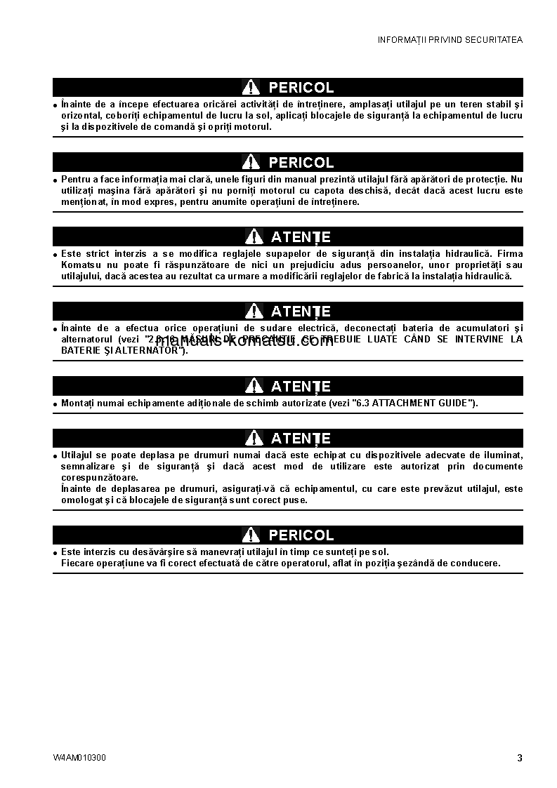 Protected: SK714-5(ITA)-/ S/N F04859-UP Operation manual (Romanian)