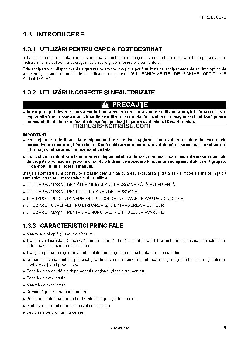 Protected: SK714-5(ITA)-/ S/N F05278-UP Operation manual (Romanian)