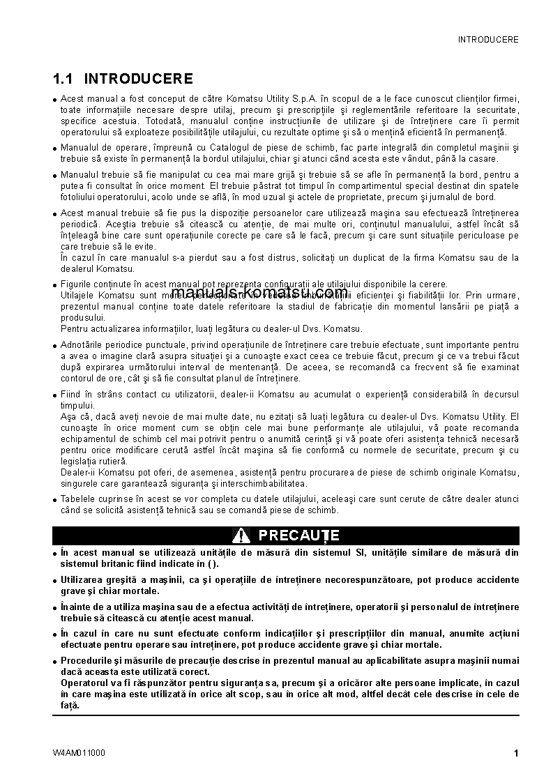 Protected: CK20-1(ITA) S/N F00277-UP Operation manual (Romanian)