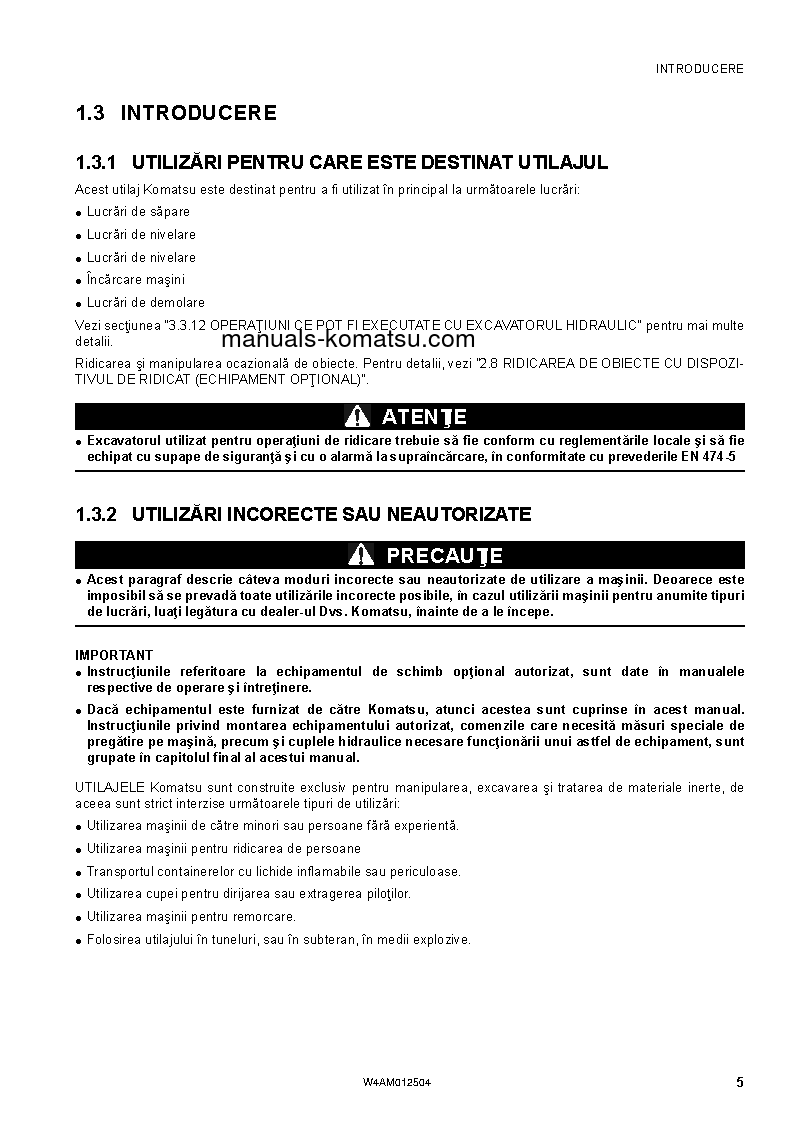 Protected: PC26MR-3(ITA) S/N F31129-UP Operation manual (Romanian)