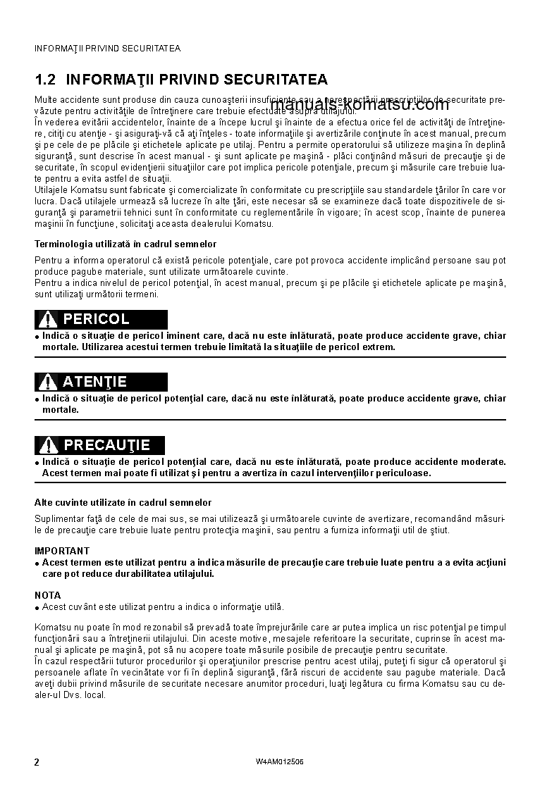 Protected: PC26MR-3(ITA) S/N F31560-UP Operation manual (Romanian)