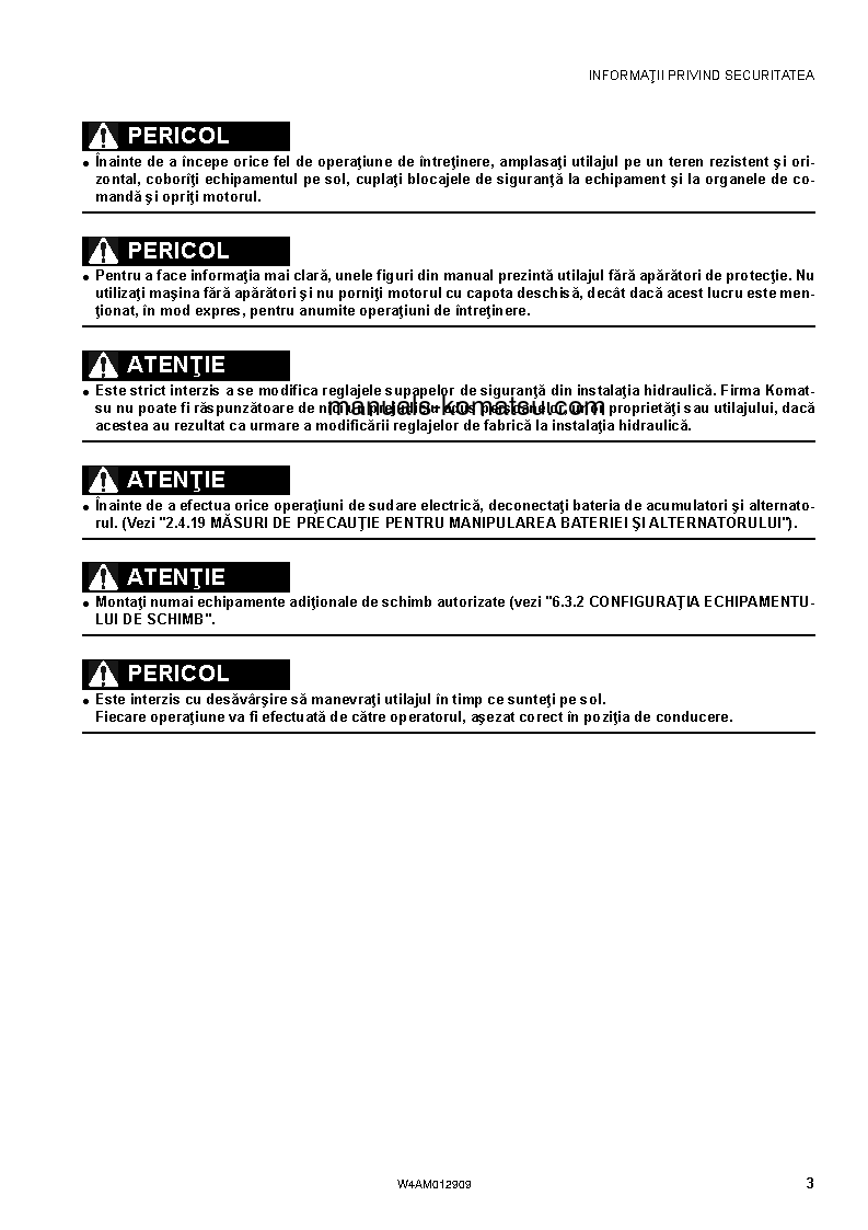 Protected: PC80MR-3(ITA) S/N F00952-UP Operation manual (Romanian)