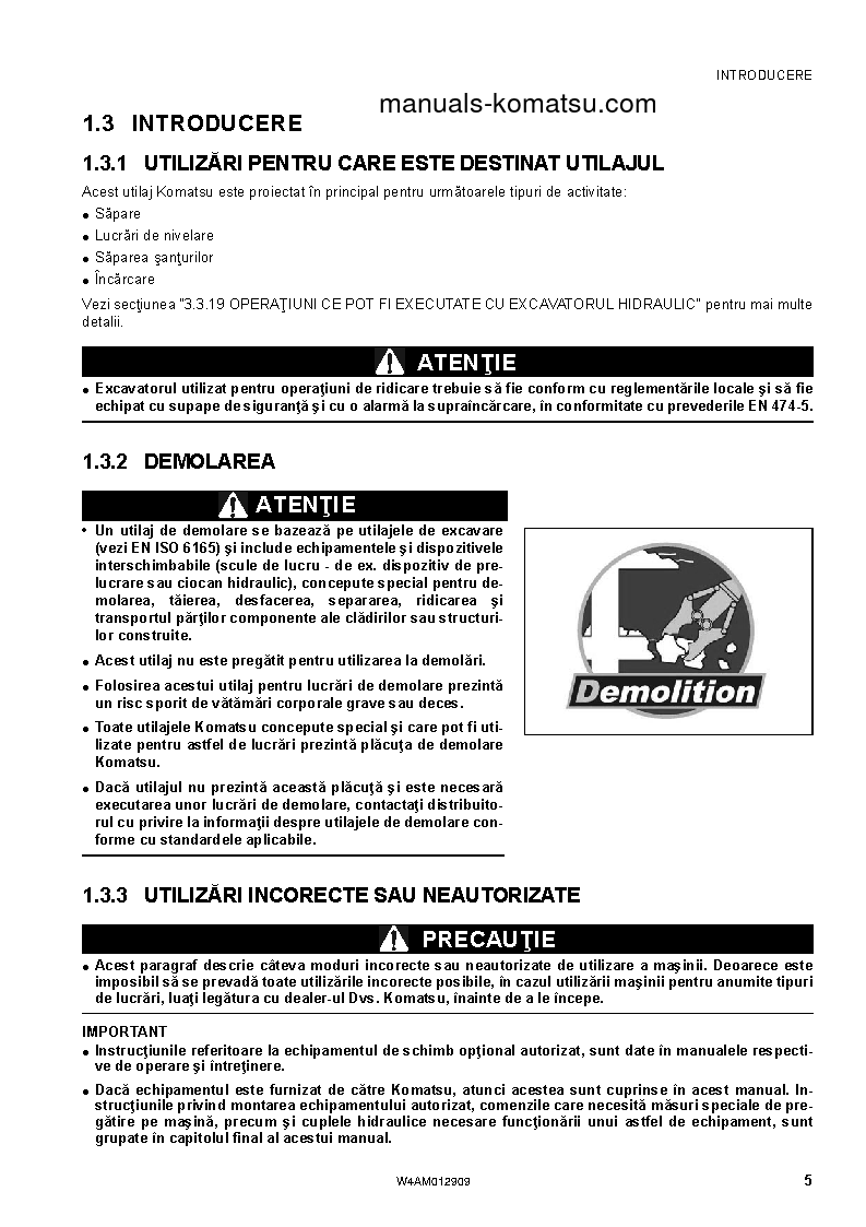 Protected: PC80MR-3(ITA) S/N F00952-UP Operation manual (Romanian)
