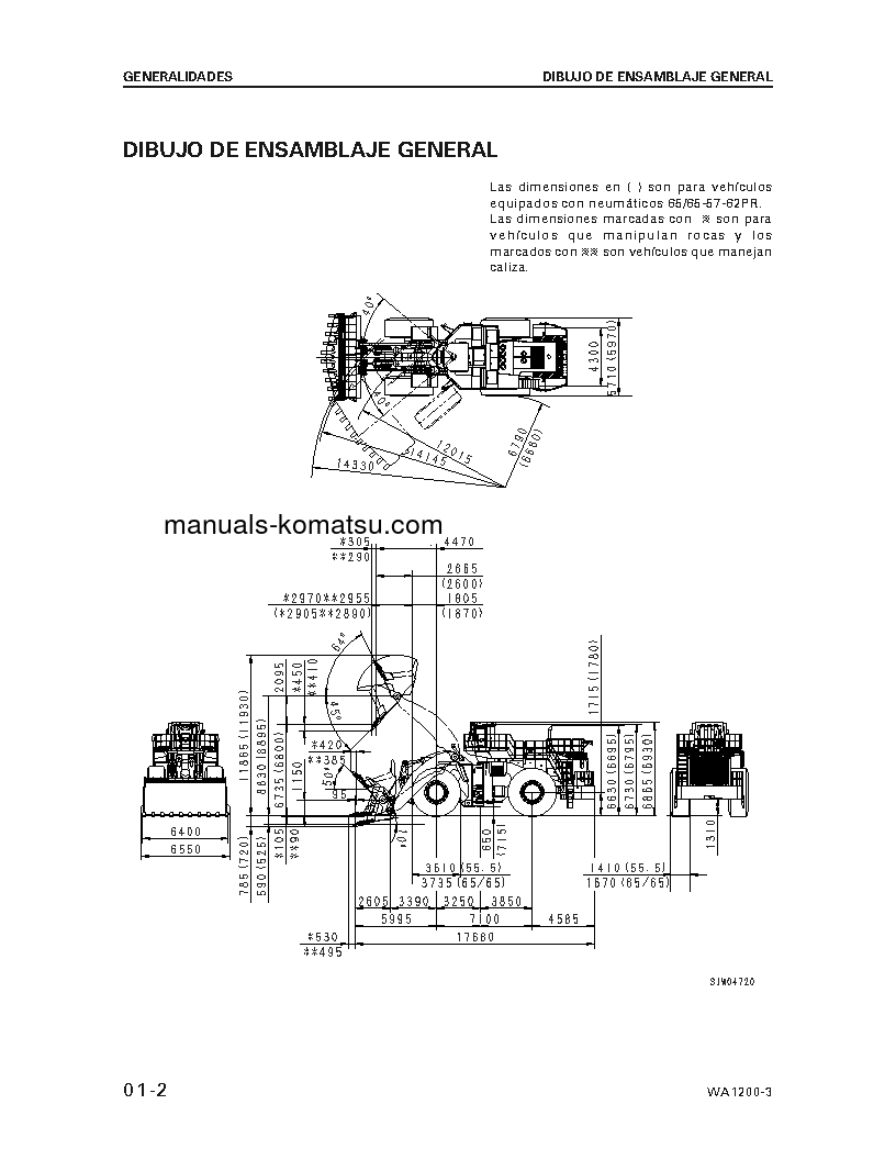 Protected: WA1200-3(JPN)-A S/N 50001-UP Shop (repair) manual (Spanish)