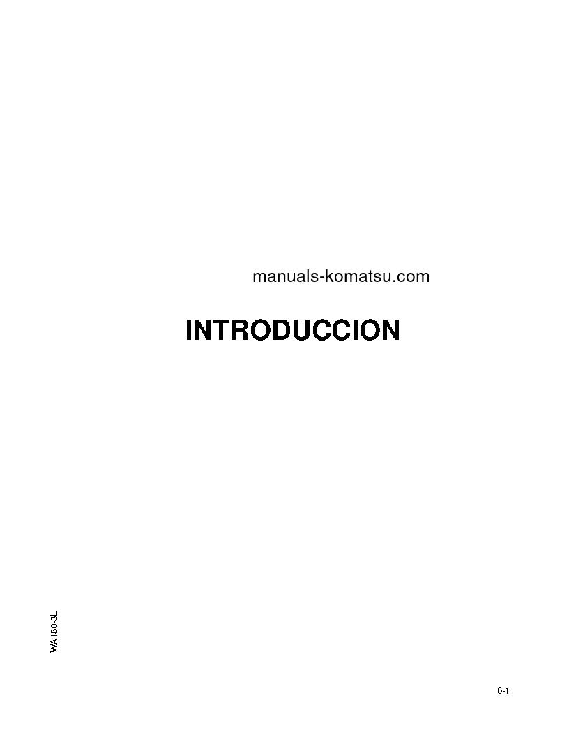 Protected: WA180-3(USA)-L S/N A80001-UP Operation manual (Spanish)