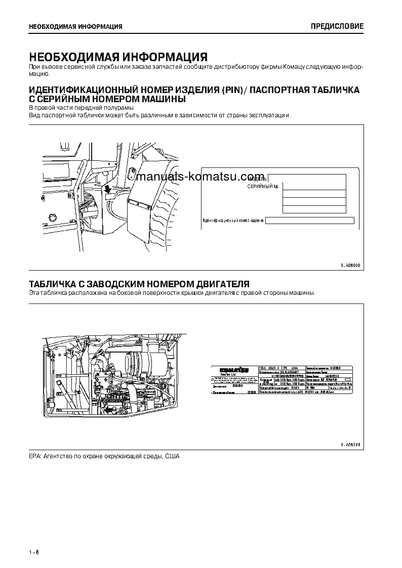 Protected: WA320-5(JPN) S/N 62025-UP Operation manual (Russian)