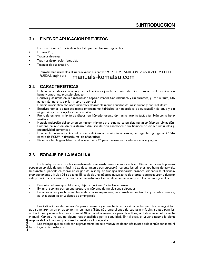 Protected: WA450-3(USA)-L S/N A30001-UP Operation manual (Spanish)