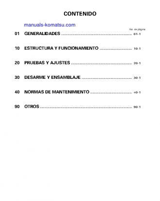 WA800-3(JPN) S/N 50001-UP Shop (repair) manual (Spanish)