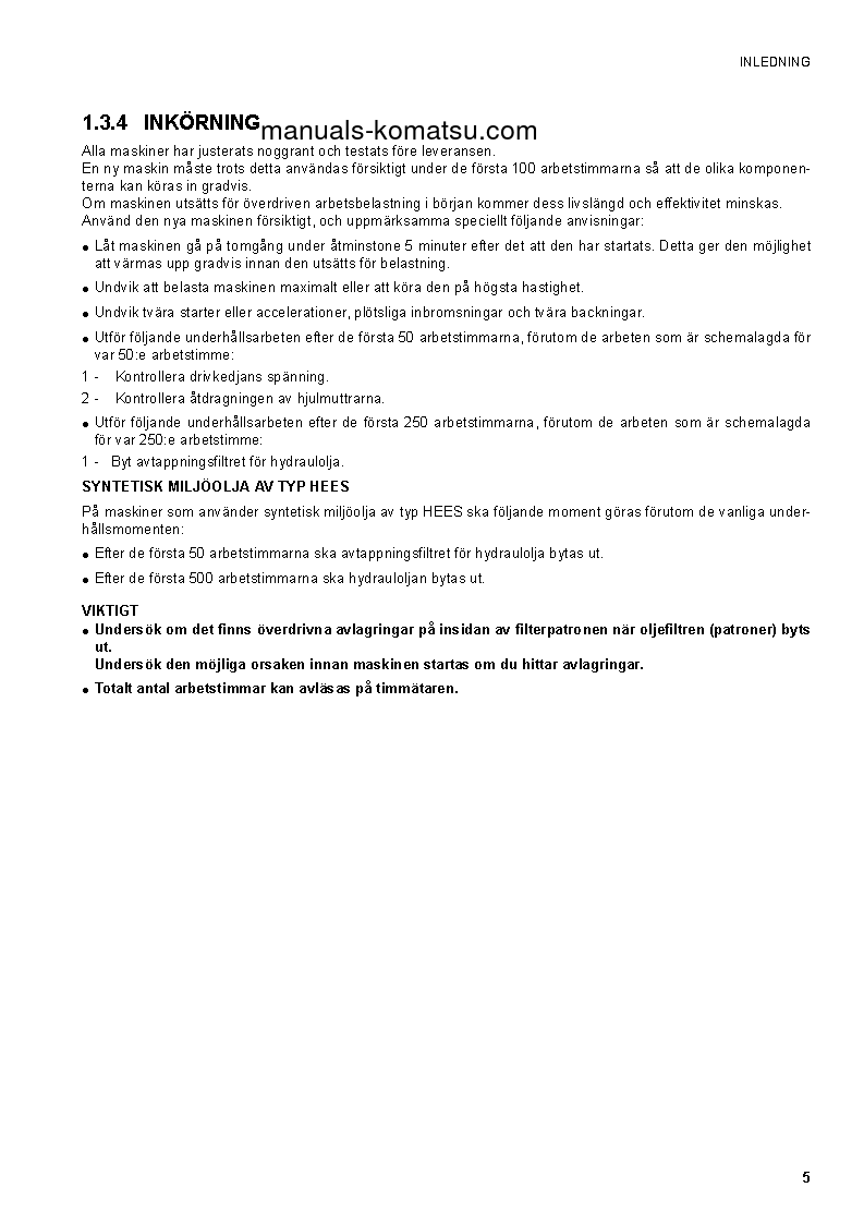 Protected: SK1020-5(ITA) S/N 37CF00126-37CF00137 Operation manual (Swedish)