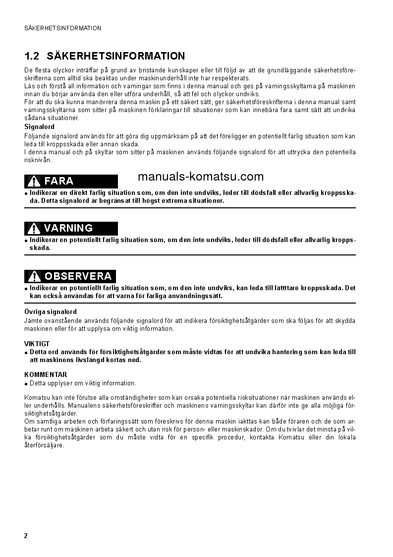 Protected: SK1020-5(ITA) S/N 37CF80018-UP Operation manual (Swedish)