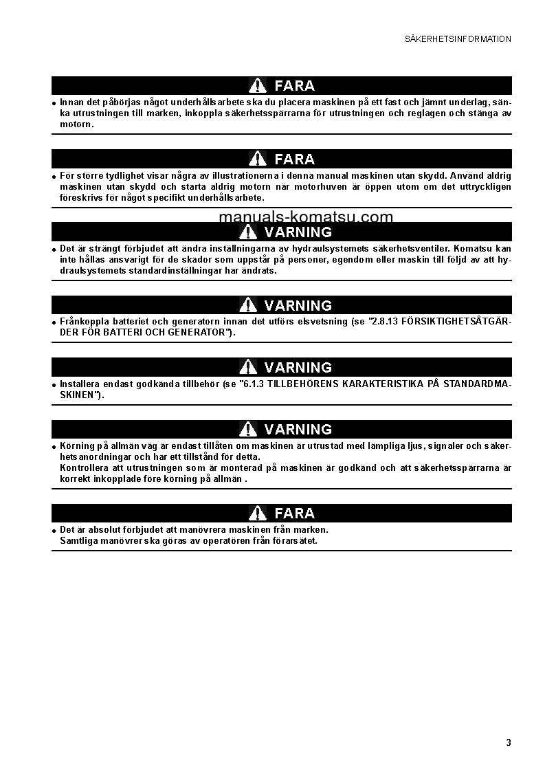 Protected: SK1020-5(ITA) S/N 37CF80018-UP Operation manual (Swedish)