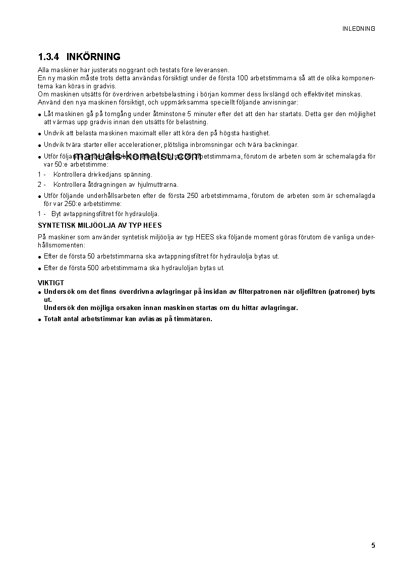 Protected: SK1020-5(ITA)-TURBO S/N 37CTF00432-37CTF00654 Operation manual (Swedish)