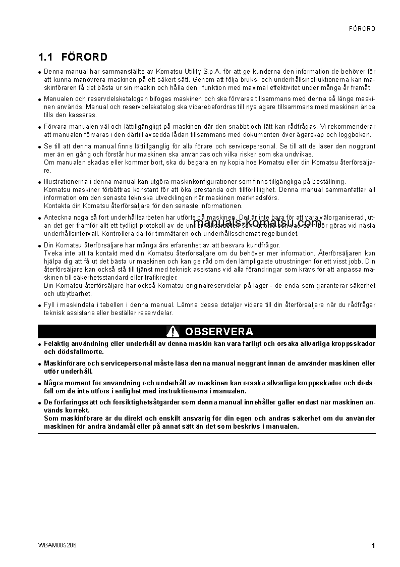 Protected: SK1020-5(ITA)-TURBO S/N 37CTF00655-UP Operation manual (Swedish)